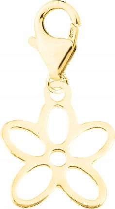 Larezo Zawieszka złota wisząca Kwiatek srebro 925