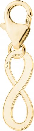 Larezo Zawieszka złota wisząca Nieskończoność srebro 925