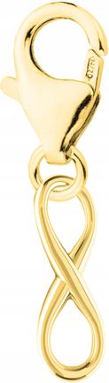 Larezo Zawieszka złota wisząca Nieskończoność srebro 925