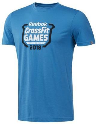 Męska Koszulka Sportowa Niebieska Reebok CROSSFIT GAMES CREST M