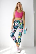 Zdjęcie 2Skin Legginsy Sportowe Damskie Moonflower Kolorowe - Strzelin