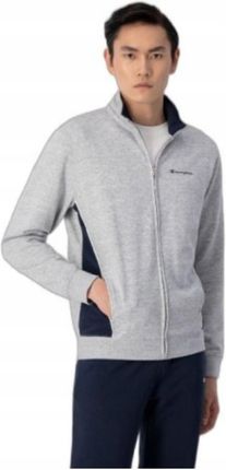 Dres męski Champion M bluza szara spodnie granatowe bawełna poliester
