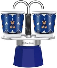 Zdjęcie Bialetti Joyful Christmas Mini Express 2Tz 100ml + 2 Filiżanki Niebieski - Kętrzyn