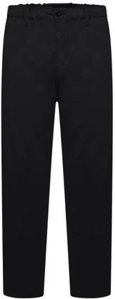 Duże męskie spodnie jeansy ze streczem gumka w pasie Kam 241 czarne