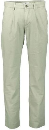 Duże męskie lniane spodnie chinosy z gumką w pasie S4 80002-6851-1944 Malta miętowe