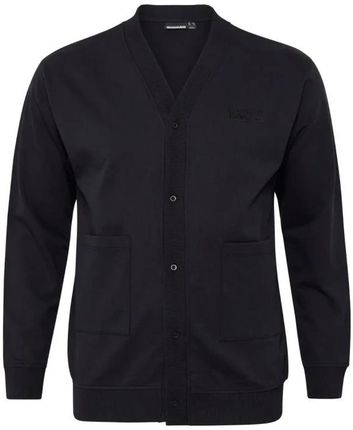 Duży męski bluzo-sweter rozpinany kardigan na guziki North Latitude 53342-0099 czarny