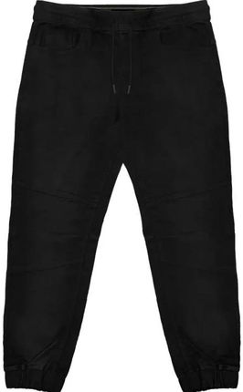 Duże męskie spodnie jeansowe joggery ze ściągaczami Double Urban Outfitters FP-4076 czarne
