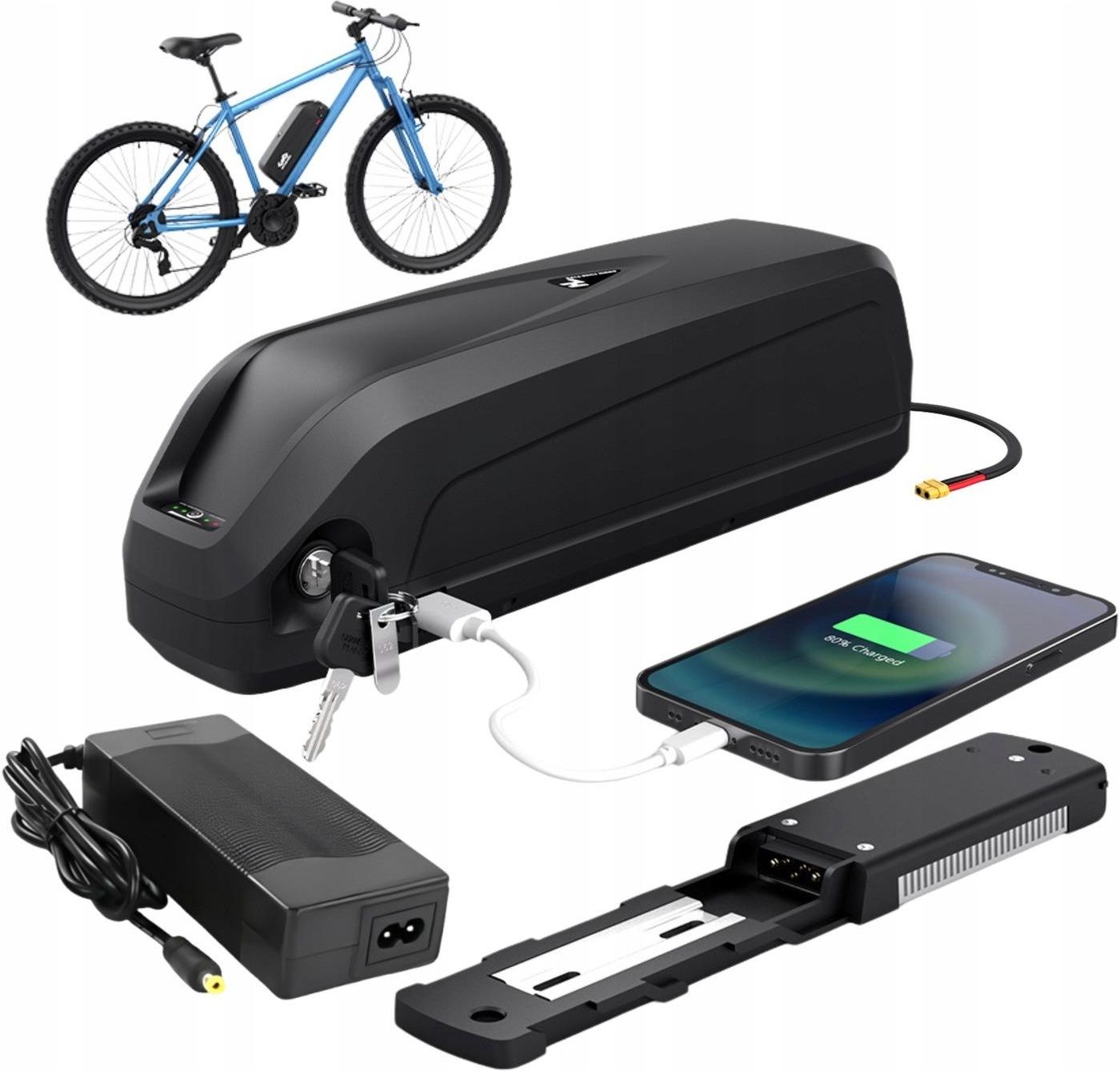 X-go Hailong E-Bike Akku 36V 13Ah Für 50–500W Motoren – Mit 42V Ladegerät & 4Pin Grundplatte X-go Hailong E-Bike Akku 36V 13Ah Für 50–500W Motoren – Mit 42V Ladegerät & 4Pin Grundplatte