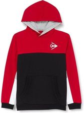 Zdjęcie BLUZA DUNLOP ESSENTIALS HOODED SWEAT KIDS DARK RED/BLACK - Kłobuck