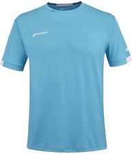 Zdjęcie KOSZULKA BABOLAT PLAY CREW NECK TEE BOY CYAN BLUE - Częstochowa