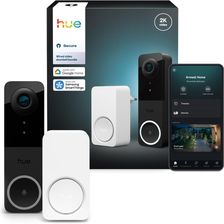 Zdjęcie Philips Hue Wideodzwonek Biało-Czarny 929003816503 - Jedwabne