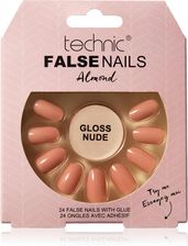 Zdjęcie Technic Cosmetics False Nails Almond sztuczne paznokcie Gloss Nude 24szt. - Libiąż