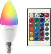 Zdjęcie Forever Light Żarówka LED RGB E14 C37 5W 500lm 4000K klasa F - Wiślica