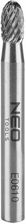 Zdjęcie Neo Tools Frez Do Metalu Hm Typ E Owalny 6x10mm Trzpień 45mm - Krynki