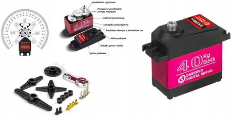 Hurt-Parts Serwo Cyfrowe 40Kg 270 Stopni Serwomechanizm Metalowy 1868769453