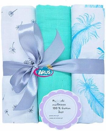 Aruś Pieluszki Pieluchy Muślinowe Zestaw 3szt. E