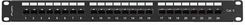 Zdjęcie Lanberg Patch Panel 24 port 1U 19'" kat.6 UTP czarny z organizerem kablowym (PPU61124B) - Sierpc