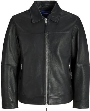 Duża męska skórzana kurtka ramoneska Jack & Jones 12285029 czarna