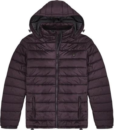 Duża męska kurtka pikowana z kapturem Double Urban Outfitters MJK-2000 fioletowa