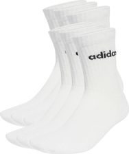 Zdjęcie Skarpety adidas Linear Crew Socks Cushioned 6 Par białe JL6096 - Szepietowo