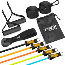 Zdjęcie Trex Sport Zestaw 5 Ekspanderów Neonowych Trex Sport Z Akcesoriami Opór 4,6–22,8Kg - Bierutów