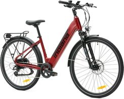 Zdjęcie Indiana Rower Elektryczny E-Trekking 3.0 U18 Bordowo-Czarny 28 - Chęciny