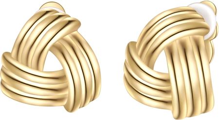 Yokoamii Klipsy do uszu z pozlacanej stopu metali Kolczyki 1 ct Damski