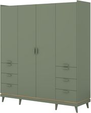 Zdjęcie Helvetia Szafa Uchylna Scandi 20 4D6S Zielony Dąb Olejowany - Dobra