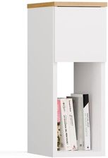 Zdjęcie Topeshop Szafka Nocna Galax 20 1S Biała Dąb Artisan - Łódź