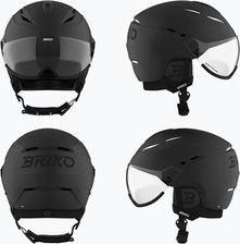 Zdjęcie Briko Kask Narciarski Elio Visor Photo Matt Black 24/25 - Piaseczno