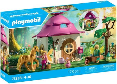 Playmobil 71838 Przytulny Dom Wróżek I Złoty Jednorożec Zestaw +4 Lata