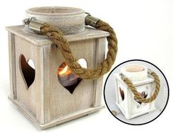 Zdjęcie Adar Lampion Na Tealight Drewniany 12X16X12Cm - Bochnia