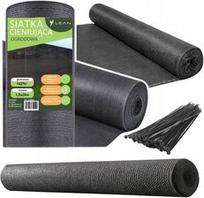 Zdjęcie Lean Siatka Cieniująca Na Ogrodzenie Płot Maskująca Szara 1.5M 25M 140G/M² - Dobczyce