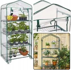 Zdjęcie Lean Mini Szklarnia Balkonowa Ogrodowa 4 Półki Metalowe Folia Pvc 69 X 49 157C - Buk