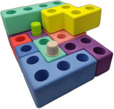 Zdjęcie Klocki.Edu.Pl Piankowe Klocki Tetris 45 El. - Skawina