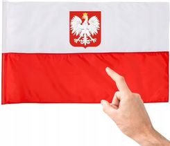 Zdjęcie Flagi Polski Flaga Z Godłem 70x112cm - Wyrzysk