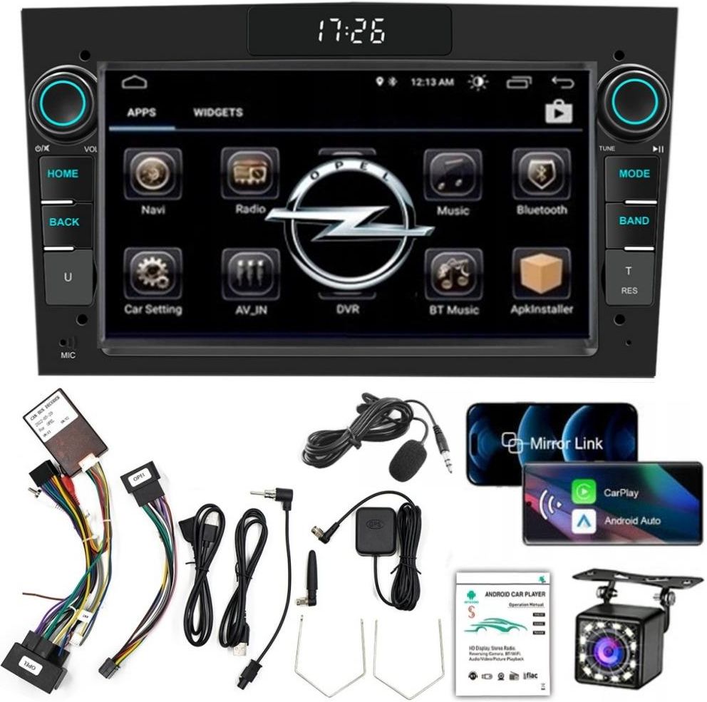 Autoradio Android 13 7 Pouces Pour Opel/Vauxhall - Sans Fil CarPlay/Android Auto, 2Go/32Go, GPS - 9