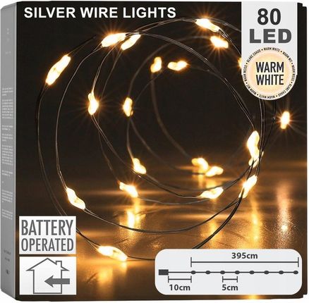 Lampki Druciki Świąteczne Dekoracyjne Ozdobne Na Baterie Choinkowe 395cm 