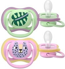 Zdjęcie PHILIPS AVENT Pacifier Ultra Air 6-18M 2szt. SCF087/13 listek/pantera - Bartoszyce