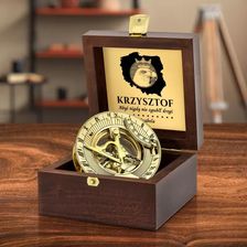 Zdjęcie Mosiężny kompas z grawerem - Polskie Drogi - Ropczyce