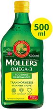 Zdjęcie Möller’s Tran Norweski cytrynowy, Omega-3 + witamina D3 600 j.m., 500 ml - Grybów