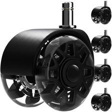 Zdjęcie Kółka do Fotela Obrotowego Ruhhy Łożyska Stalowe Zestaw 5szt Mocne Czarne 26294 - Pszów