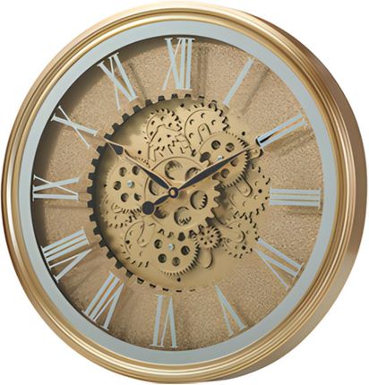 Koopman Zegar Ścienny W Stylu Vintage Złoty 50,7cm (KO537209ALL)