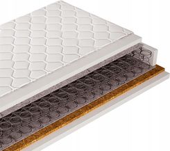Wernight Materac Bonelowy 140x200 Mata Kokosowa H2/H3 �rednio Twardy Standard Kokos