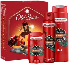 Zdjęcie Old Spice Bearglove Zestaw prezentowy dla mężczyzn: Żel pod prysznic i szampon do włosów 3w1, 250 ml + Dezodorant w sprayu, 150 ml + Dezodorant - Ełk