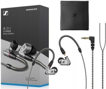 Słuchawki Sennheiser IE 200 srebrne (800093) - Opinie i ceny na