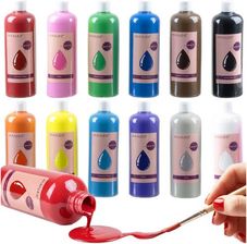 Zdjęcie Farby Plakatowe MAALEO 12 Kolorów po 500 ml Szkolne Zestaw w Butelkach 6L 26340 - Sosnowiec