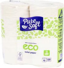 Zdjęcie Pure Soft Ekologiczny Papier Toaletowy 4X200 Listków - Słomniki