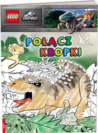 Lego Jurassic World Połącz Kropki Kolorowanka Malowanka Dinozaury Naklejki