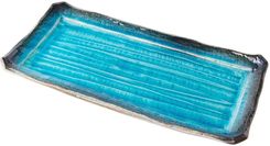 Mij Talerz Do Sushi Sky Blue 42x21cm Niebieski Ceramika